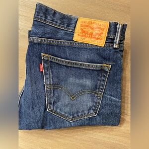 Men's- Levi’s 505 Blue Denim Jeans - 34x32